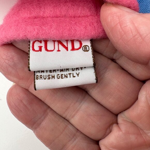 Gund Plush Petula Ice Skater Pig Hand Puppet 12”Blue & Pink Outfit #9197 Tags - Picture 4 of 10